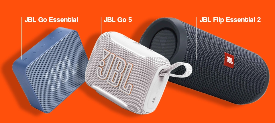Enceintes JBL personnalisables.