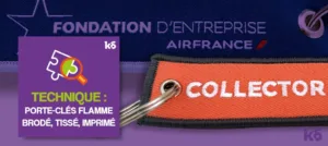 Porte-cles Flamme personnalise-K6