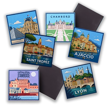 Magnets brodés personnalisés