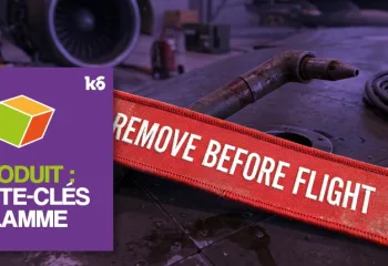 Porte-clés flamme Remove Before Flight