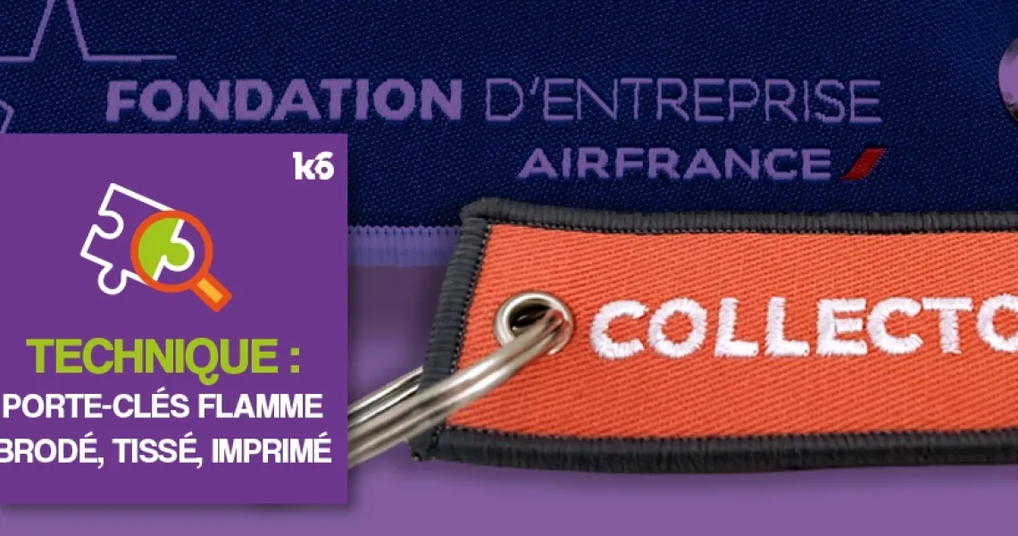 Porte-clés flamme personnalisé
