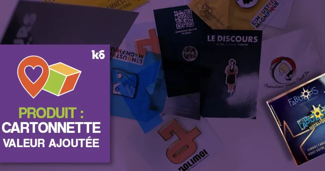 Cartonnette personnalisée pour votre pin's.