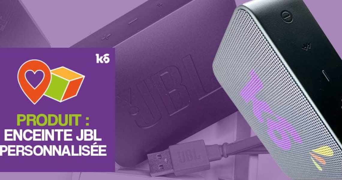 Enceinte JBL Go Essential personnalisable par K6.