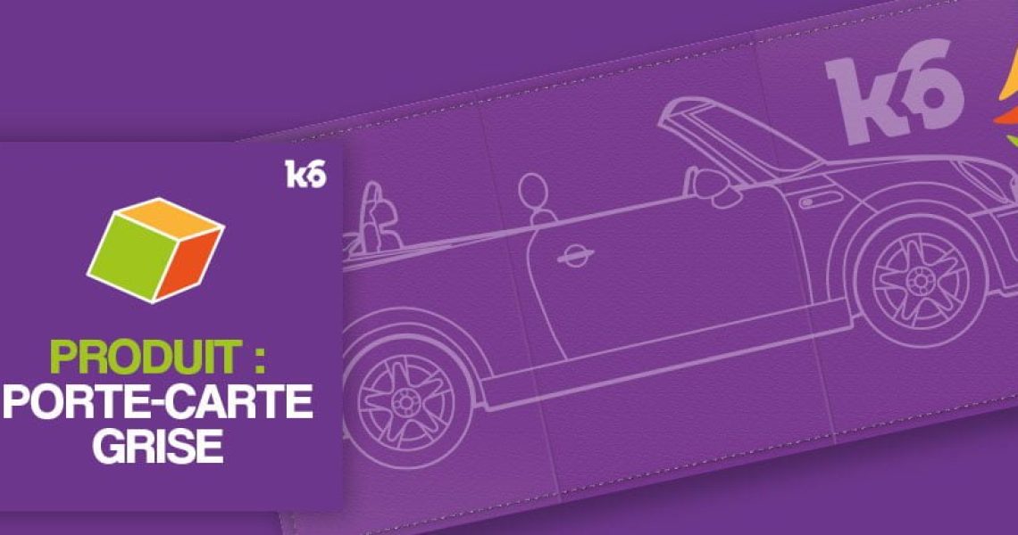 Fabrication porte-carte grise. Étui carte-grise personnalisé.